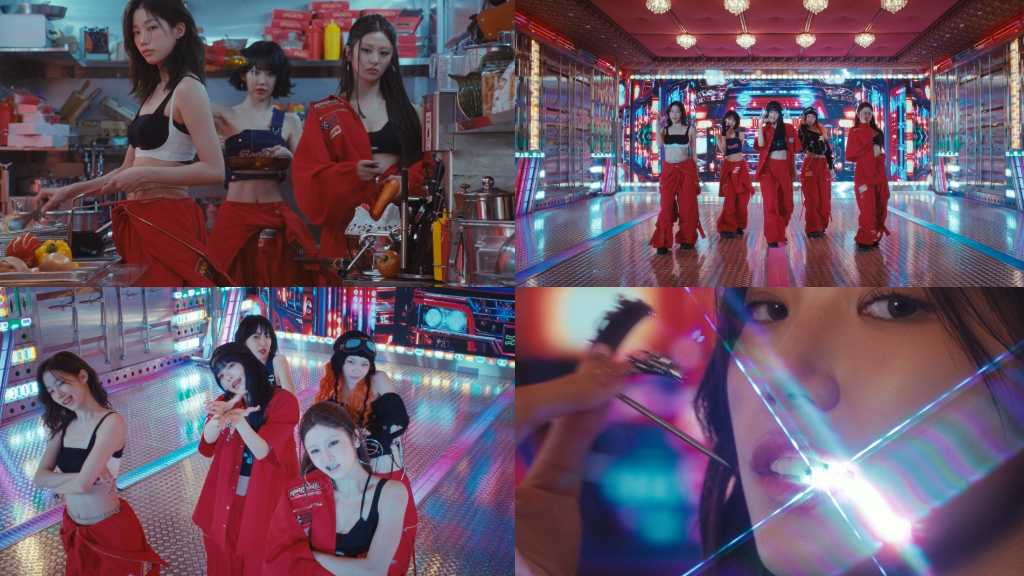 LE SSERAFIM、タイトル曲「SPAGHETTI」MV予告映像を公開…ウィットに富んだ振り付けに注目