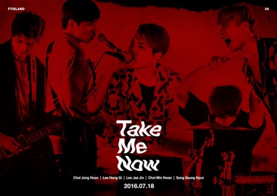 Ftisland タイトル曲 Take Me Now ポスターを公開 イ ホンギ作曲の強烈なハードロック Kstyle