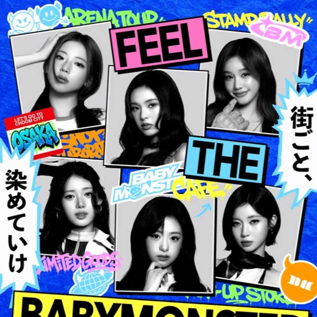 BABYMONSTER、初のドーム公演を記念して大阪ジャックイベント開催!ライブ会場を飛び出し街全体が舞台に