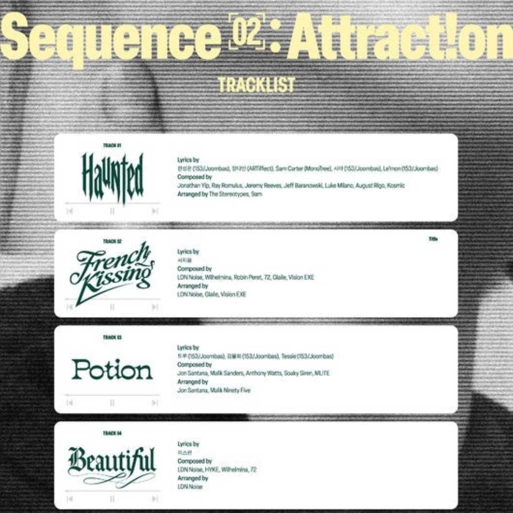 AND2BLE、2ndミニアルバム「Sequence 02: Attraction」トラックリストを公開…タイトル曲は「French Kissing」