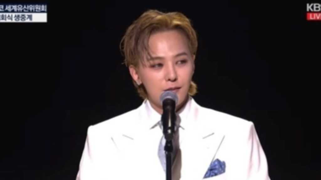 G-DRAGON、ユネスコ世界遺産委員会の広報大使として開幕式でスピーチ「守ることが未来の平和を築く」