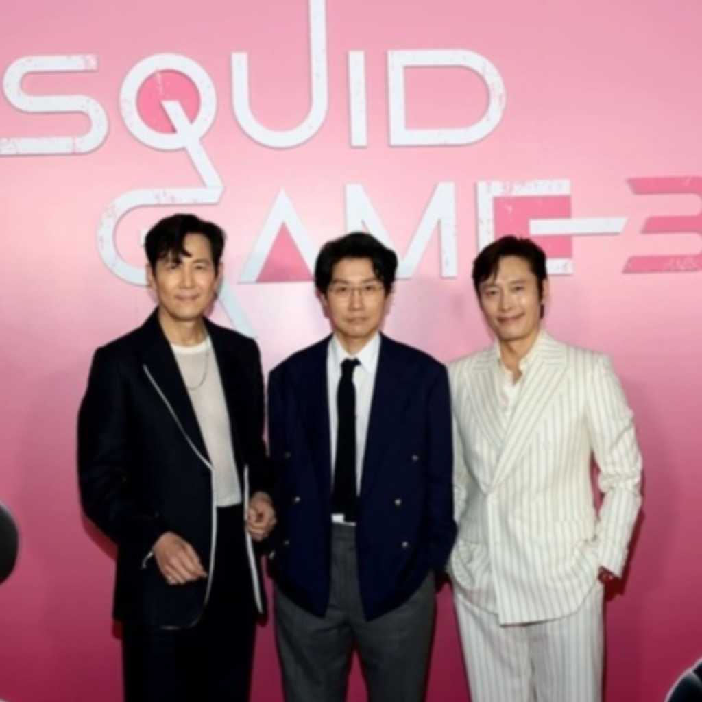 イ・ジョンジェ＆イ・ビョンホンら、Netflix「イカゲーム3」アメリカでのイベントに出席"絶対に失望させない"
