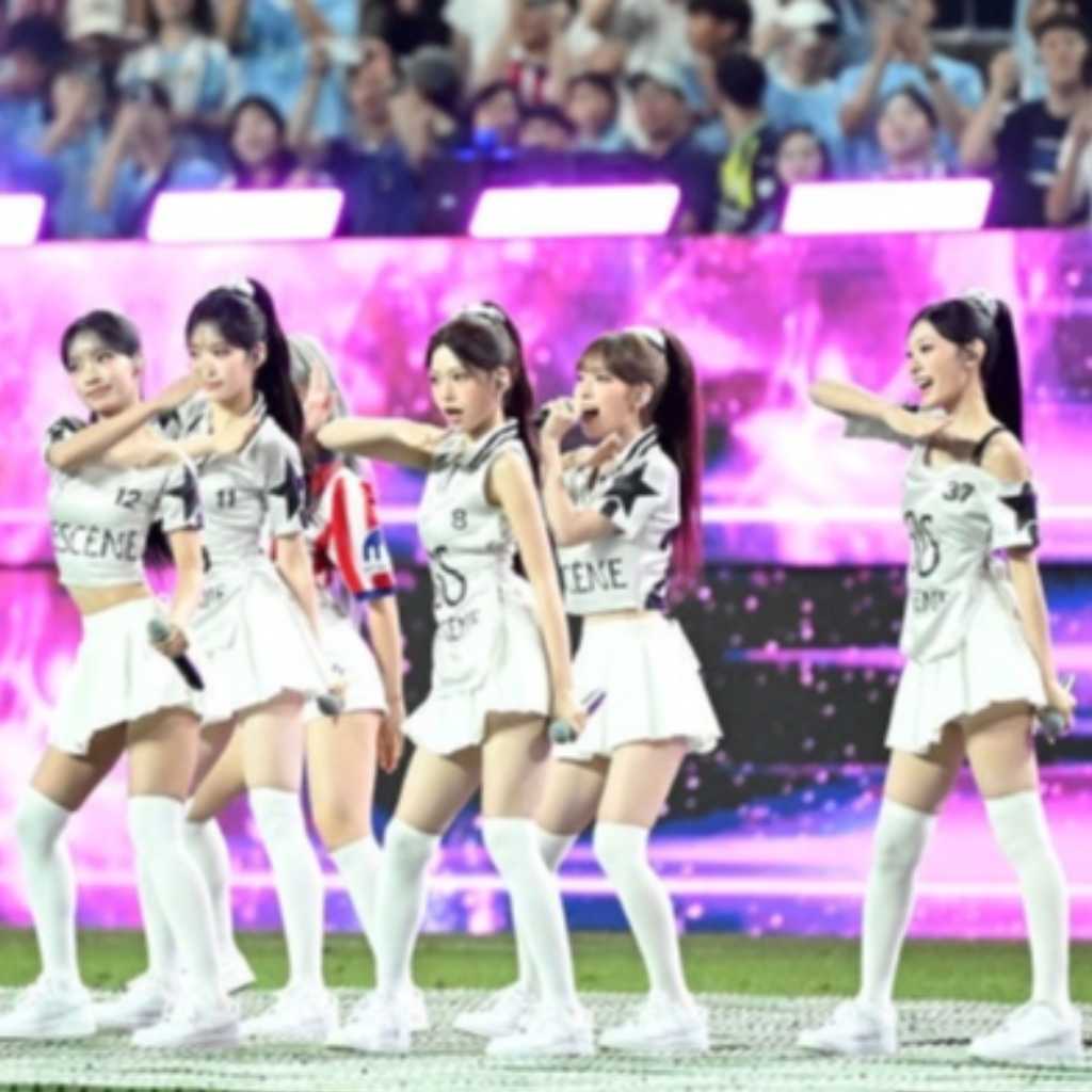 【PHOTO】RESCENE、サッカーのハーフタイムショーに出演…キュートなパフォーマンス