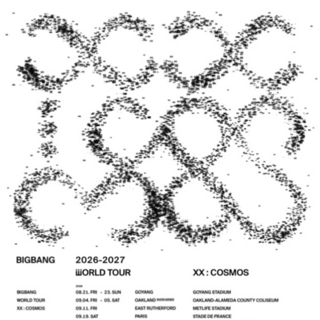 BIGBANG、ワールドツアーの正式タイトルが決定！新たなポスター2種も公開