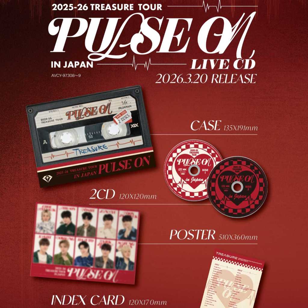 TREASURE、日本ツアー横浜公演のライブ音源をLIVE CDとしてリリース決定！