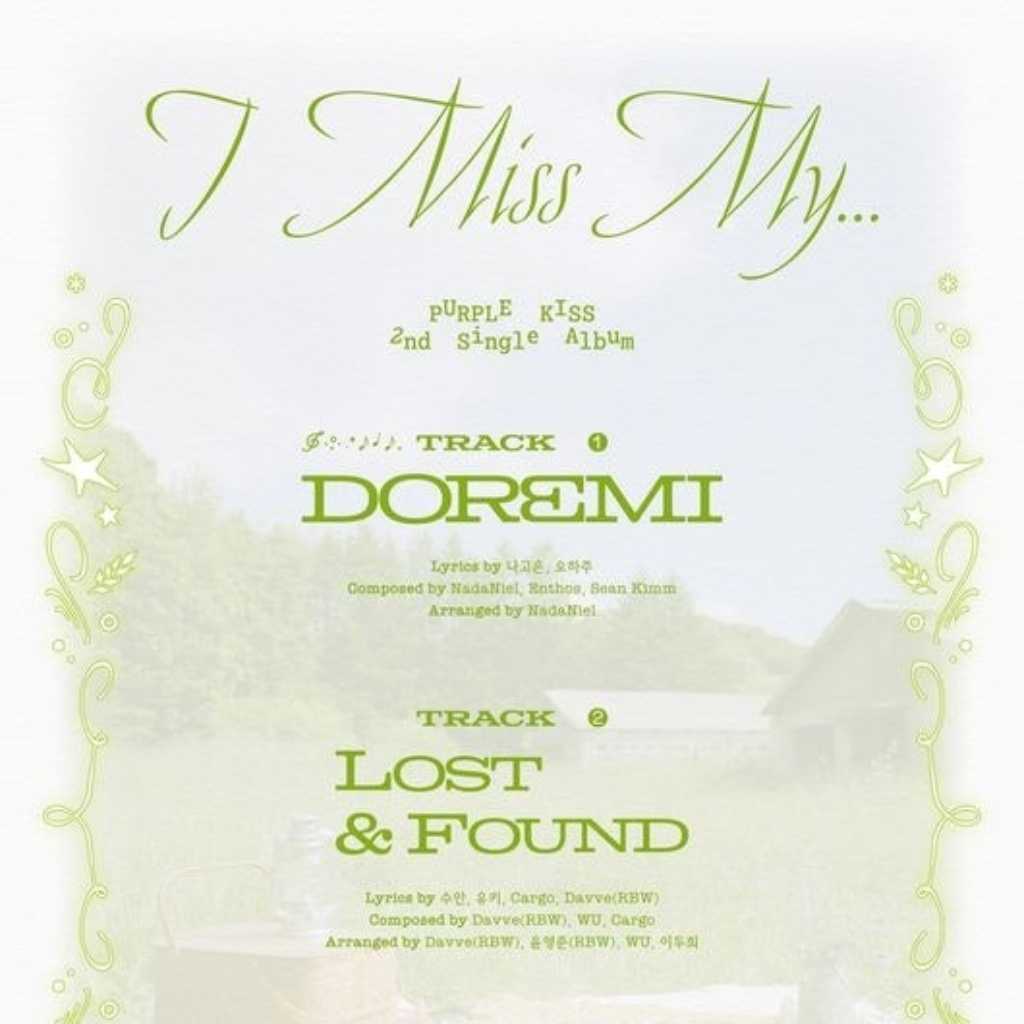PURPLE KISS、2ndシングル「I Miss My․․․」トラックリストを公開…タイトル曲は「DOREMI」