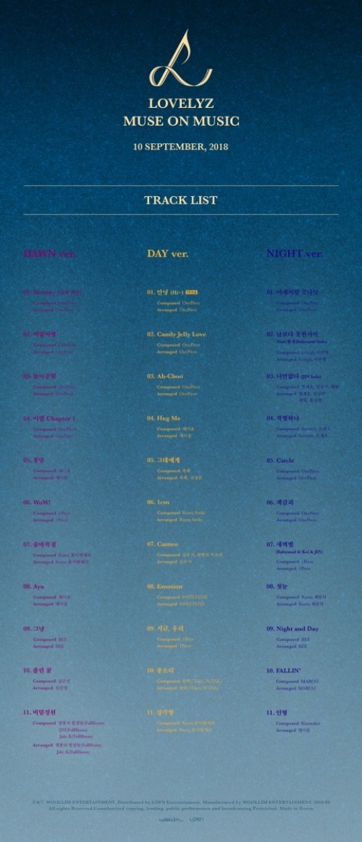 Lovelyz 韓国ガールズグループ初のインストゥルメンタルアルバムを9 10に発売決定 Kstyle