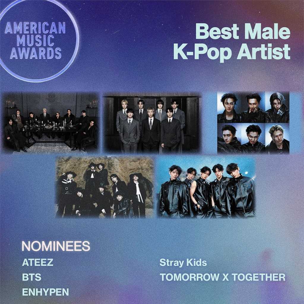 BTS、大賞受賞なるか…米「AMA」候補アーティスト公開