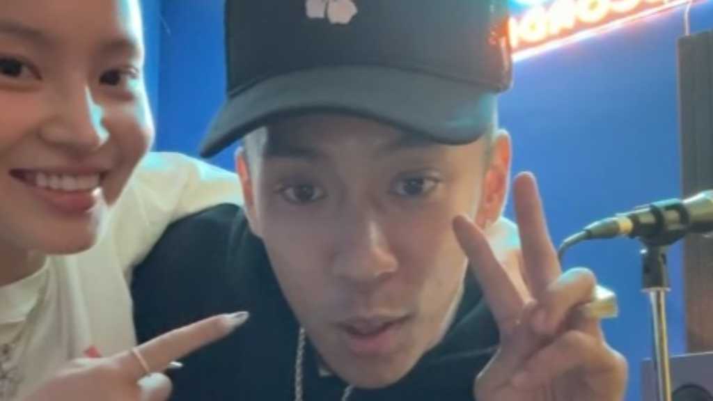 “熱愛説が浮上”イ・ハイ&DOK2、お揃いのアイテムでライブ配信に登場!コラボ曲を本日リリース