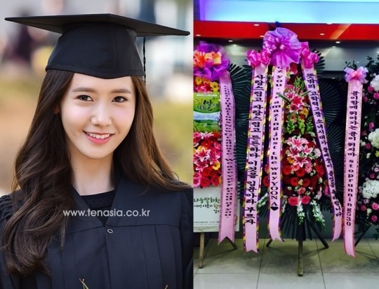 大学卒業 少女時代 ユナ 花輪のメッセージが話題に 意外と高学歴のグループ Kstyle