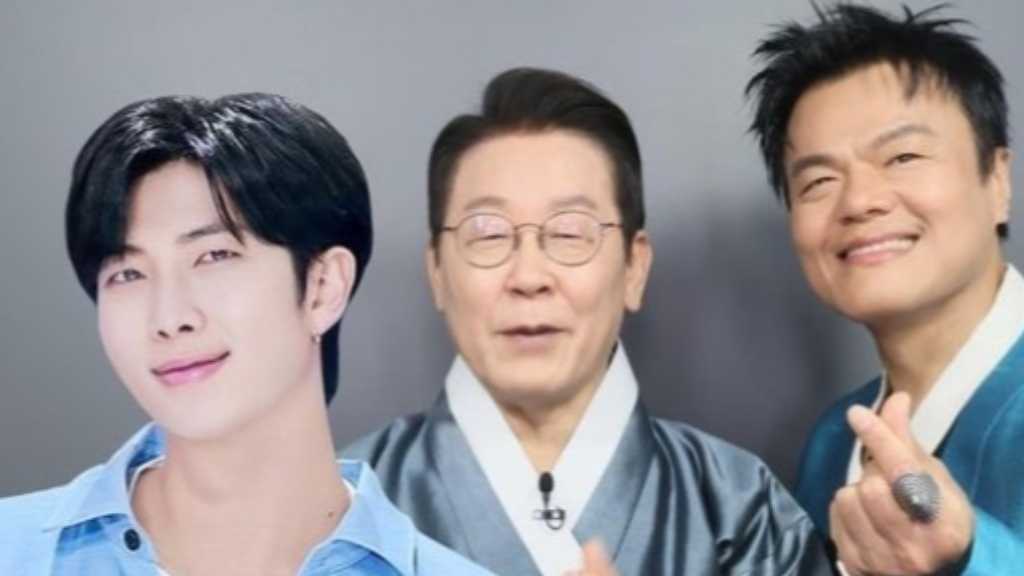BTSのRM、李在明大統領＆パク・ジニョンとプリクラ撮影！？本人も驚き