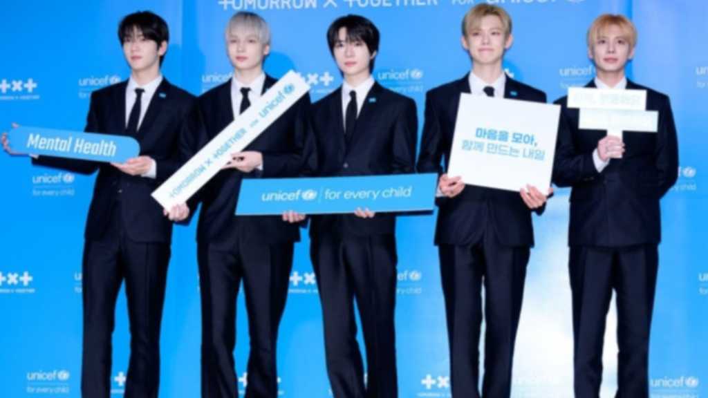 【PHOTO】TOMORROW X TOGETHER、ユニセフとのキャンペーン「TOGETHER FOR TOMORROW」記者懇談会に出席