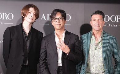 【PHOTO】SUPERNOVA ソンジェ＆オ・マンソク＆パンツェッタ・ジローラモ、日本でジュエリーブランド「ADORO」旗艦店の発表会に出席