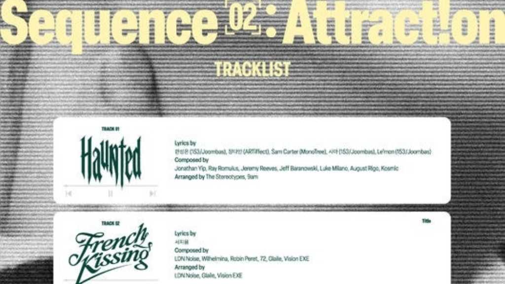 AND2BLE、2ndミニアルバム「Sequence 02: Attraction」トラックリストを公開…タイトル曲は「French Kissing」
