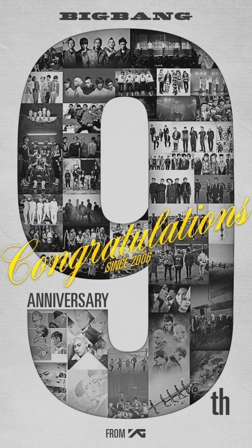 Bigbangデビュー9周年 Ygがお祝いイメージ公開 Congratulations Since 06 Kstyle