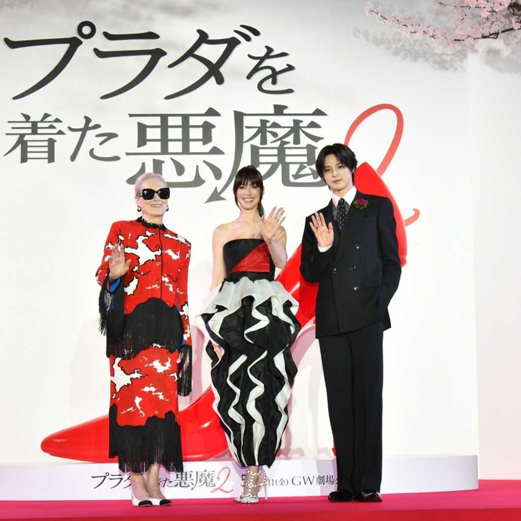 ＆TEAMのK、メリル・ストリープ＆アン・ハサウェイと対面！映画「プラダを着た悪魔2」の来日イベントに登場
