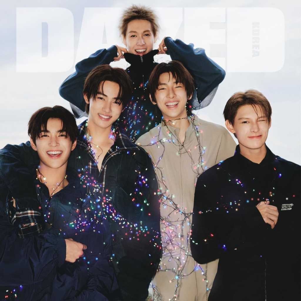 CORTIS、クリスマスツリーに変身！？ファッション誌「DAZED」の表紙に登場“飾らない姿をお見せしたい”