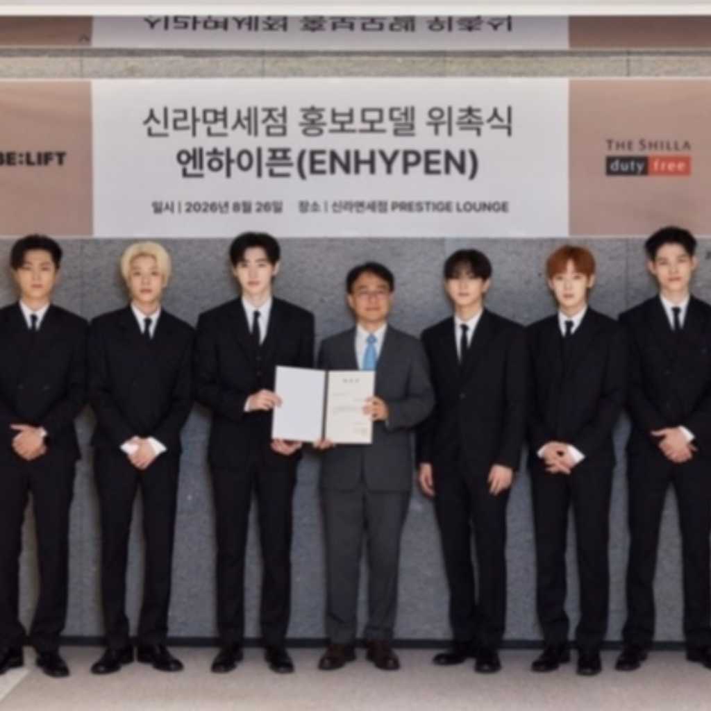 ENHYPEN、新羅免税店の広告モデルに抜擢！就任式に出席…多彩なキャンペーン参加へ