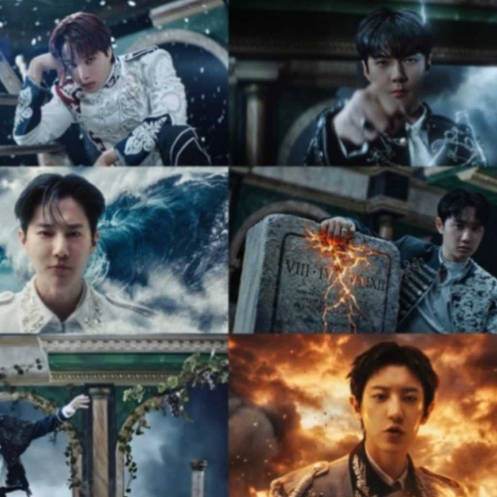 EXO、タイトル曲「Crown」MV予告映像を公開…超能力活用シーンに注目