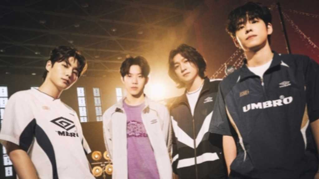 DAY6、人気沸騰中のバンドが魅せるスポーツルック…「UMBRO」と2度目のコラボ
