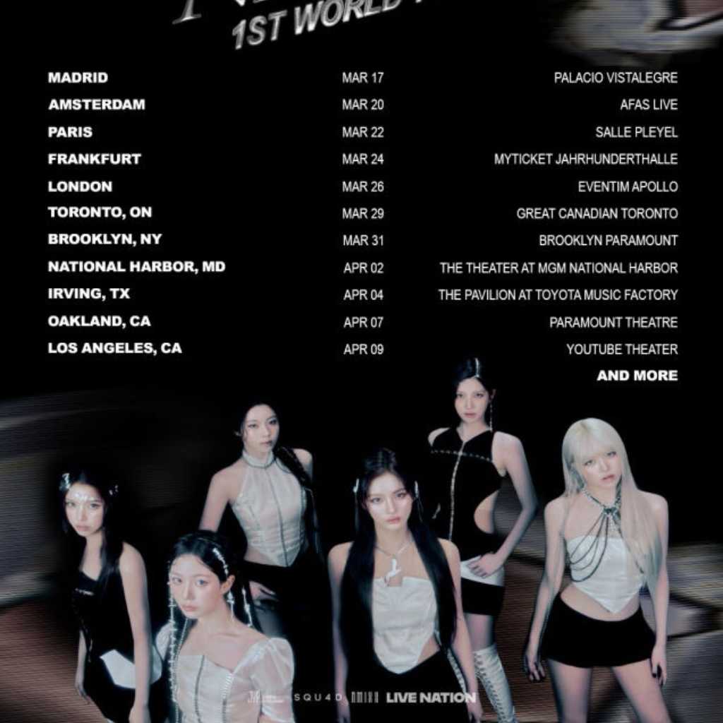 NMIXX、デビュー後初のワールドツアーが開幕!詳細スケジュールを公開