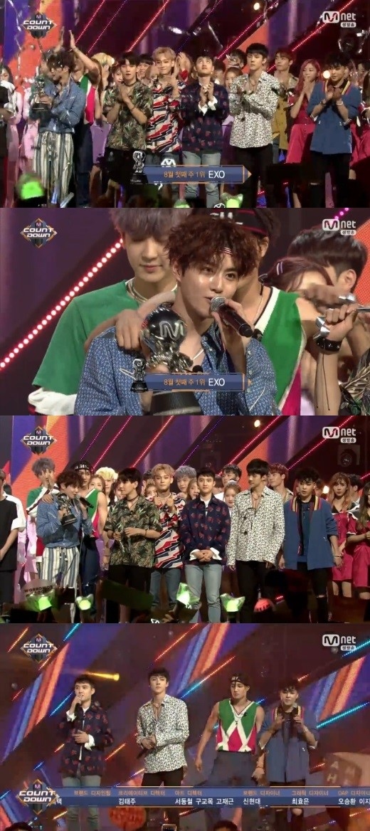 Exo 2週連続 Red Velvetを抑えて M Countdown で1位を獲得 音楽番組6冠達成 Kstyle