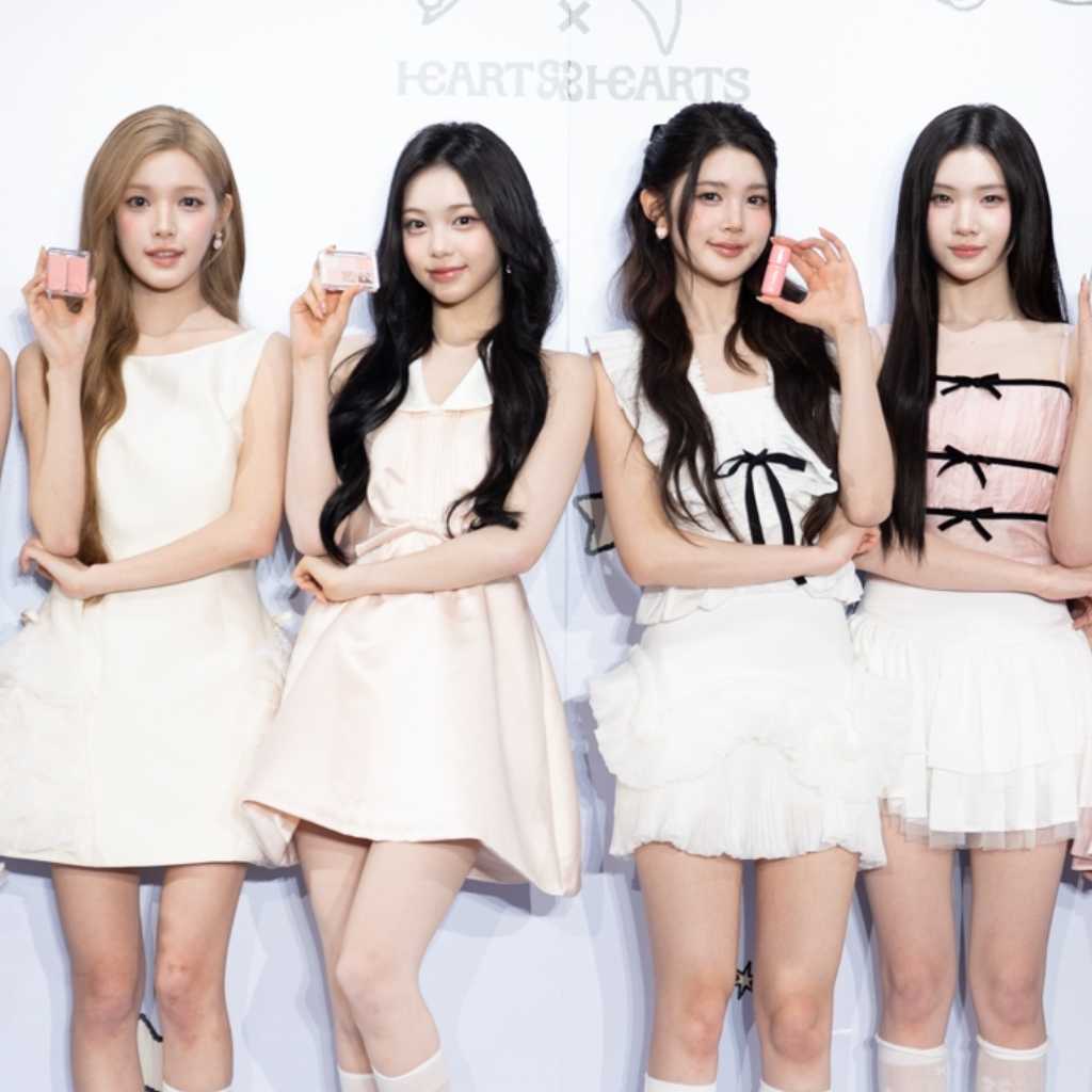 【PHOTO】Hearts2Hearts、ブランドミューズとして初の来日イベント!春らしい淡色チークで神ビジュ炸裂(動画あり)