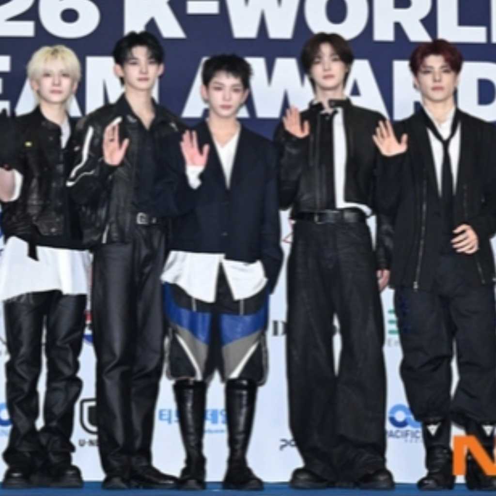 【PHOTO】＆TEAM「2026 K-WORLD DREAM AWARDS」ブルーカーペットに登場