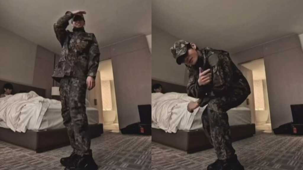 BTSのジョングク＆V、軍服姿で新曲「SWIM」チャレンジ！ユーモア溢れる動画が話題に