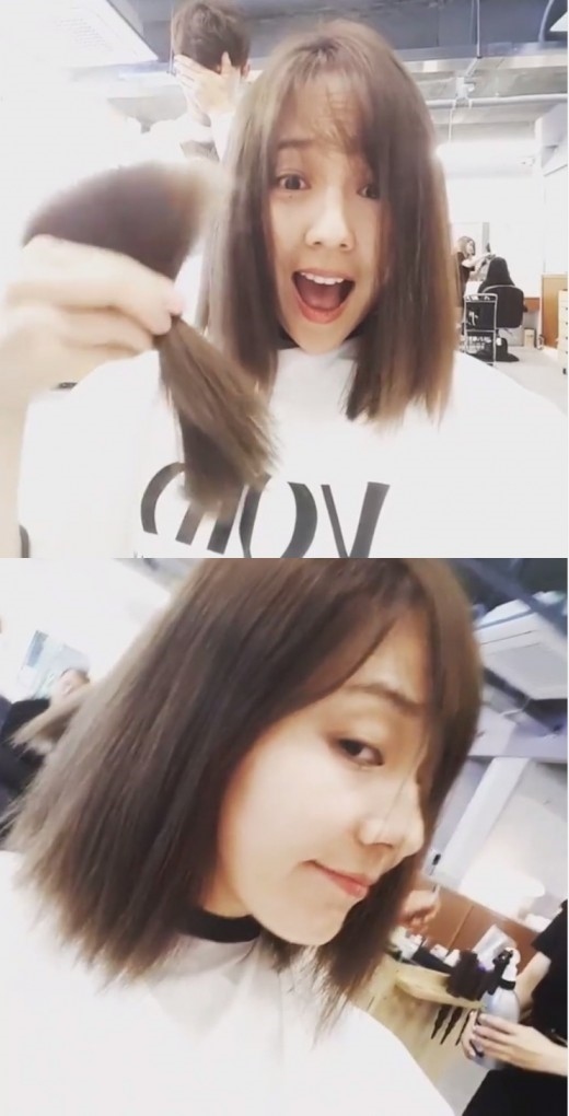 S E S ユジン ロングヘアから爽やかなボブヘアに変身 キュートな表情に 視線集中 動画あり Kstyle