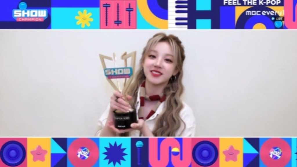 i-dle ウギ「SHOW CHAMPION」で初の音楽番組1位を獲得