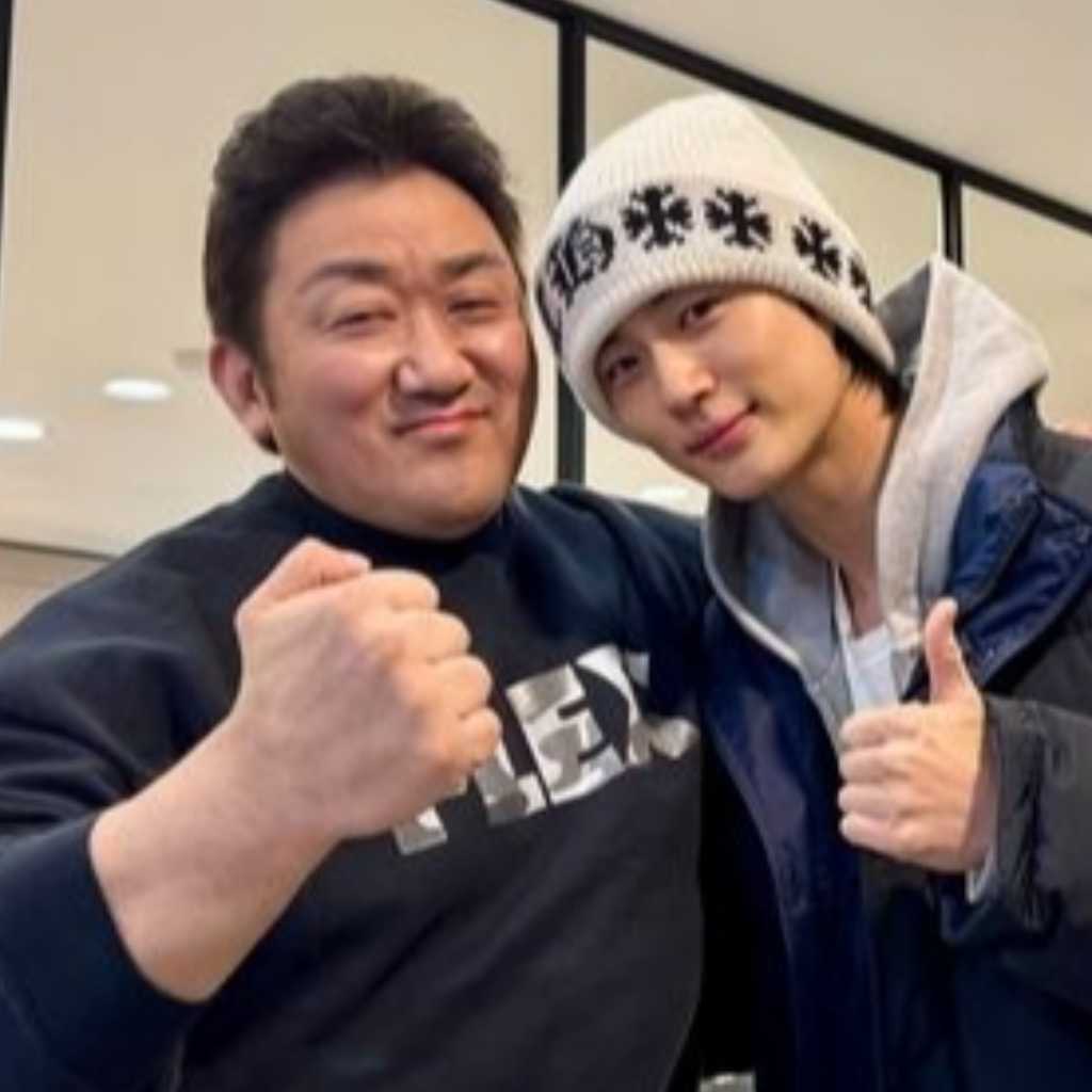 マ・ドンソク＆ビョン・ウソクが対面！拳と顔のサイズに驚き