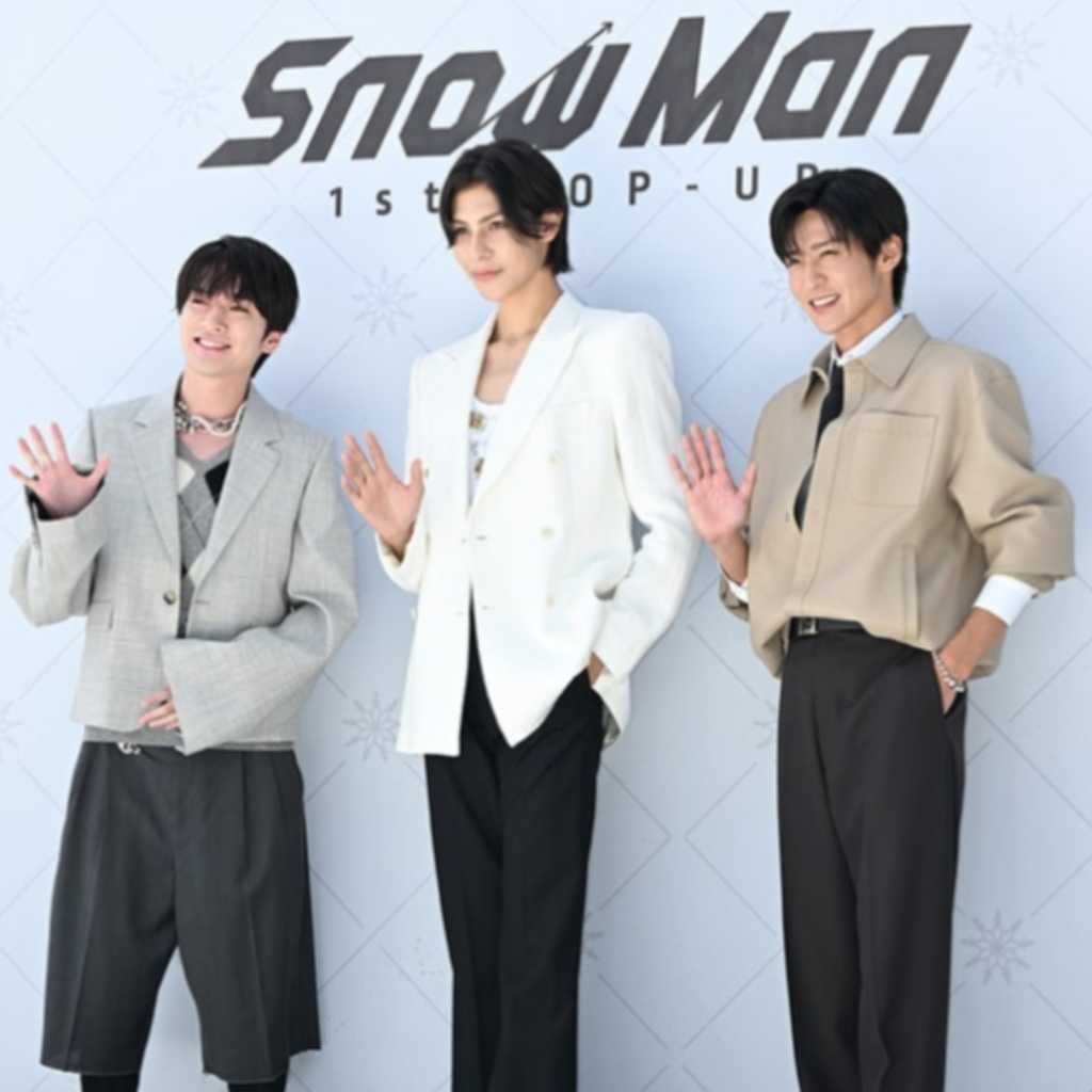 【PHOTO】Snow Man 目黒蓮＆ラウール＆深澤辰哉、韓国初ポップアップストアのローンチイベントに出席（動画あり）