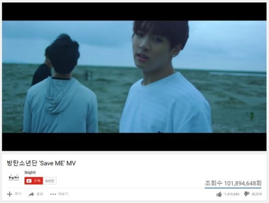 防弾少年団 Save Me Not Today のmv再生回数が1億回を突破 Kstyle