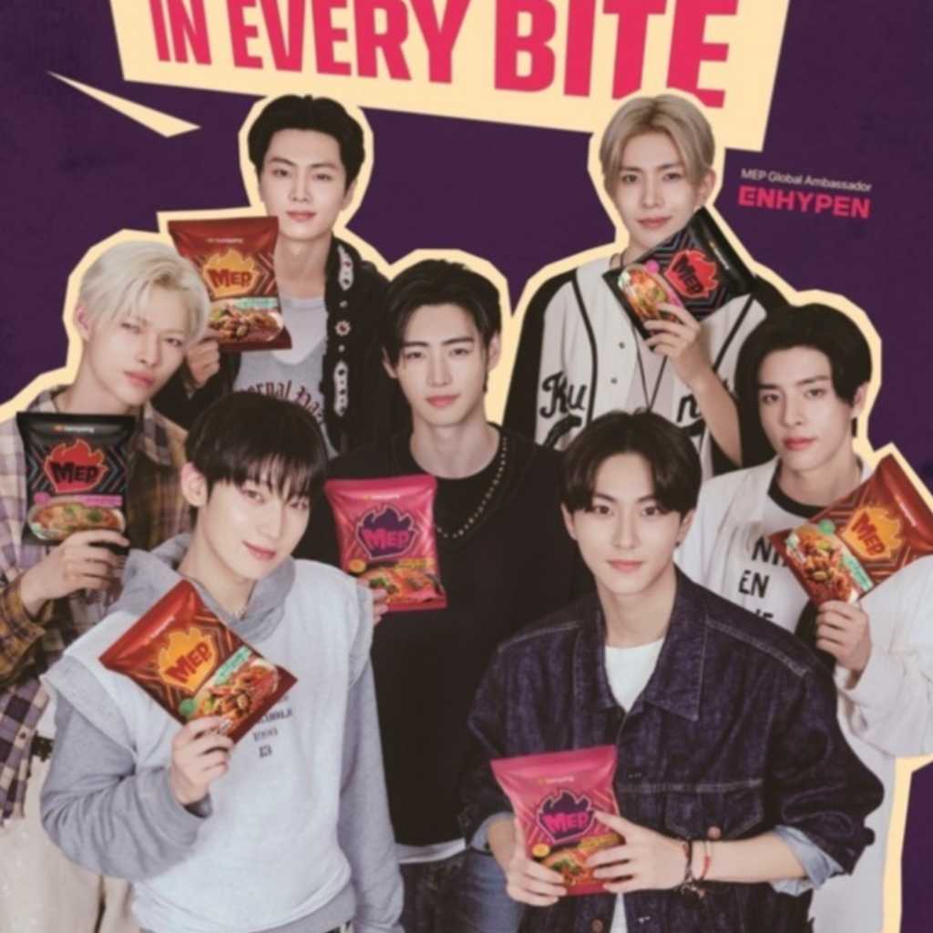 ENHYPEN、新ラーメンブランド「MEP」初のグローバルアンバサダーに抜擢！ティーザー＆ムービー公開