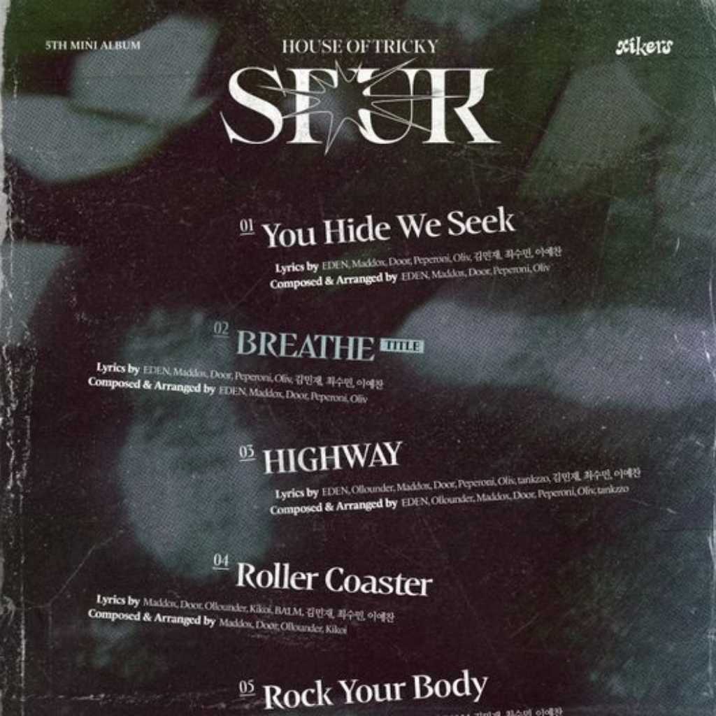 xikers、5thミニアルバム「HOUSE OF TRICKY : SPUR」のトラックリストを公開