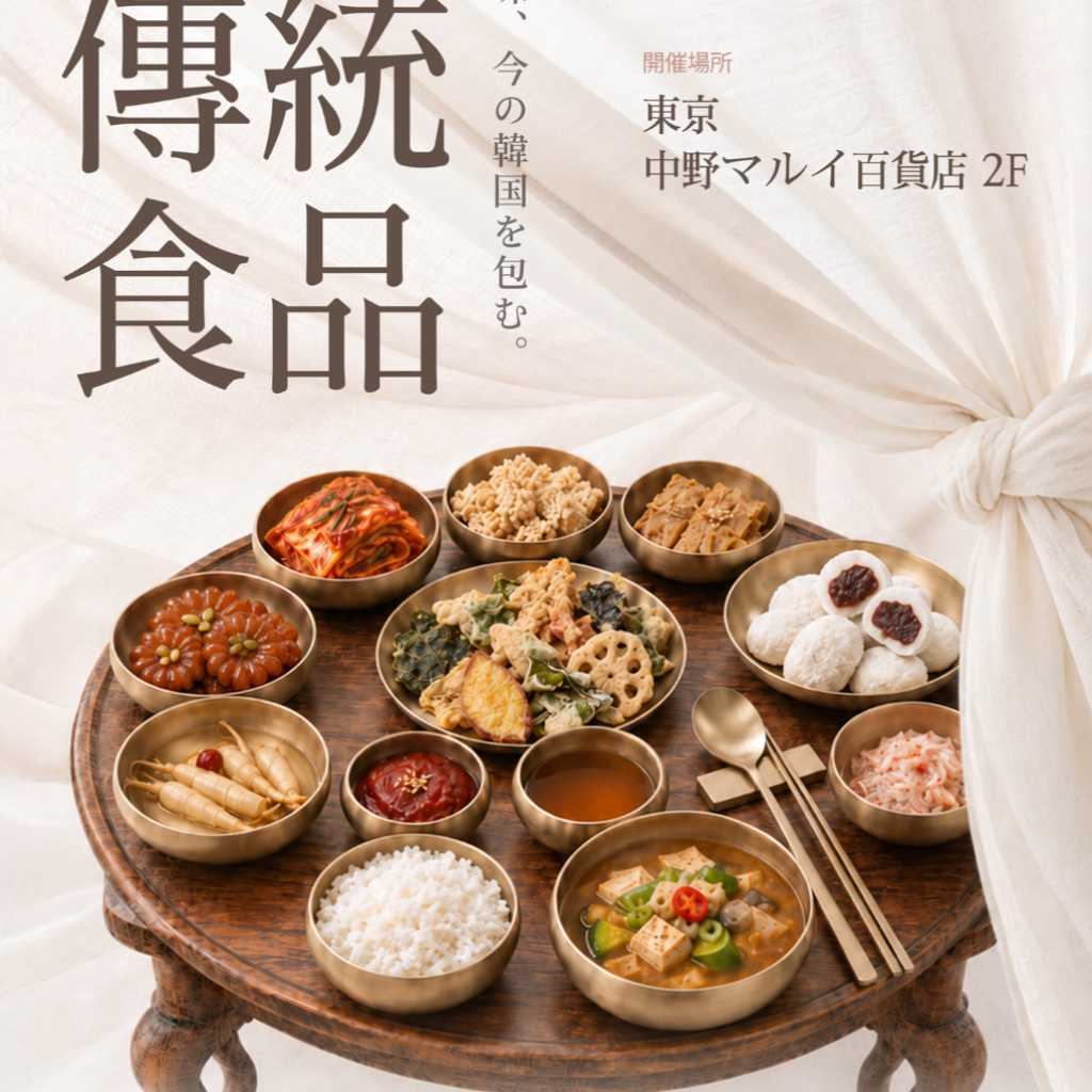 韓国の伝統食品22社が東京・中野マルイに集結！ポップアップストアを10月26日より開催