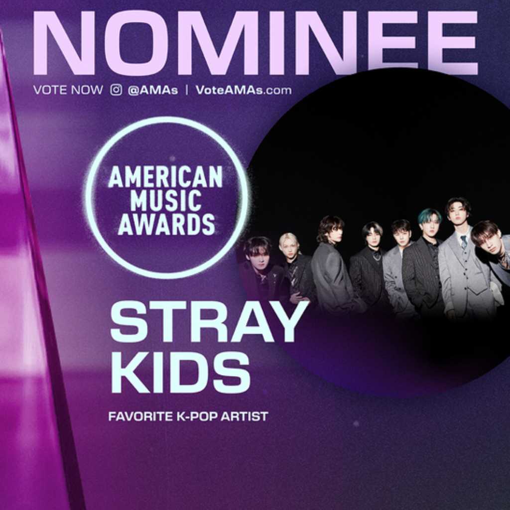 Stray Kids「アメリカン・ミュージック・アワード」で2部門にノミネート！