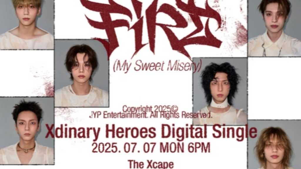 Xdinary Heroes、新曲「FiRE（My Sweet Misery）」でカムバック！鮮烈なビジュアルに注目