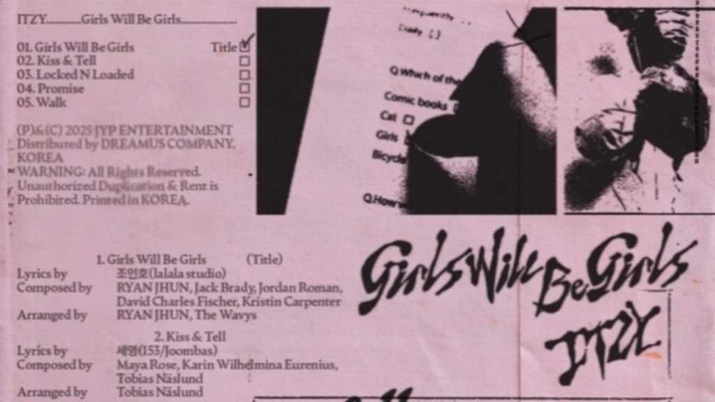 ITZY、ニューミニアルバム「Girls Will Be Girls」トラックリストを公開