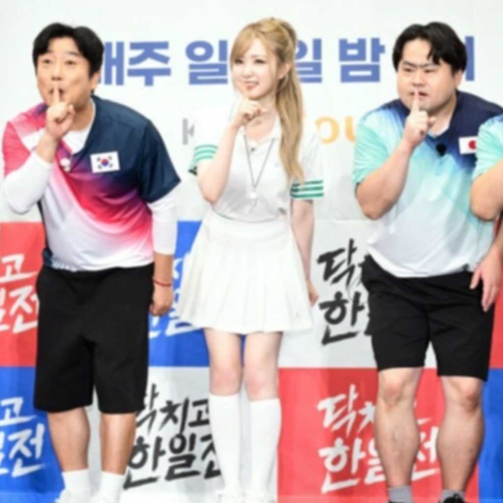 【PHOTO】SAY MY NAME 本田仁美から日本のお笑い芸人まで！新バラエティ「黙って日韓戦」制作発表会に出席