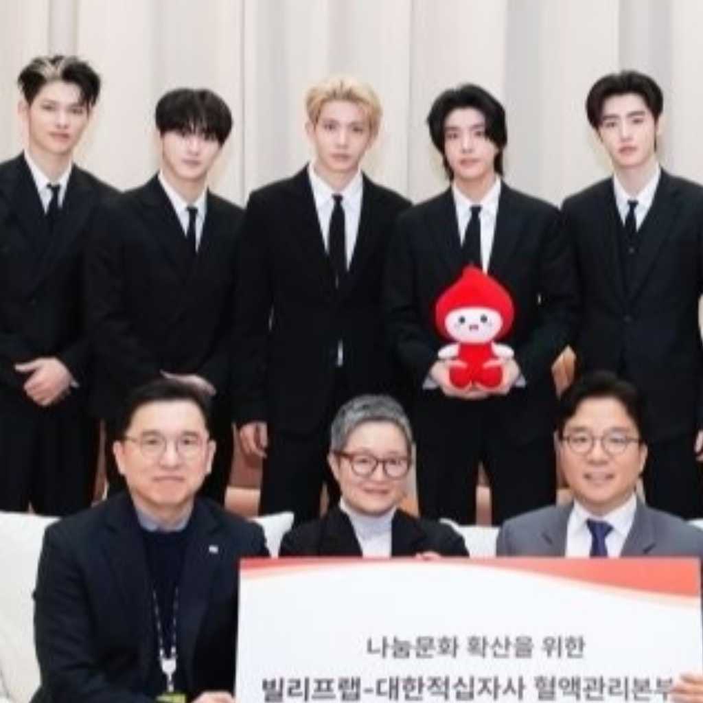 ENHYPEN、献血キャンペーンに協力！大韓赤十字社とMOU締結“温かい世の中になってほしい”