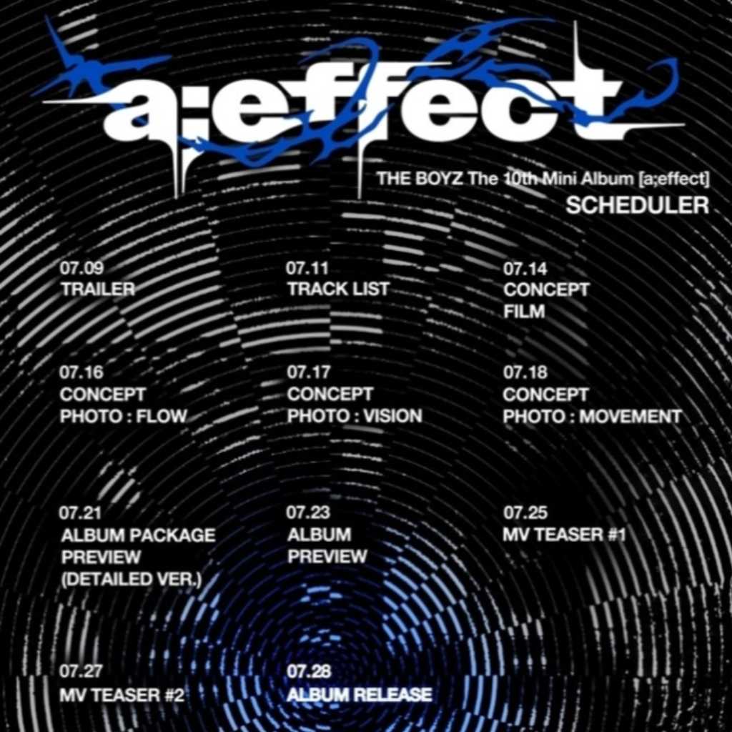 THE BOYZ、10thミニアルバム「a;effect」スケジュールを公開