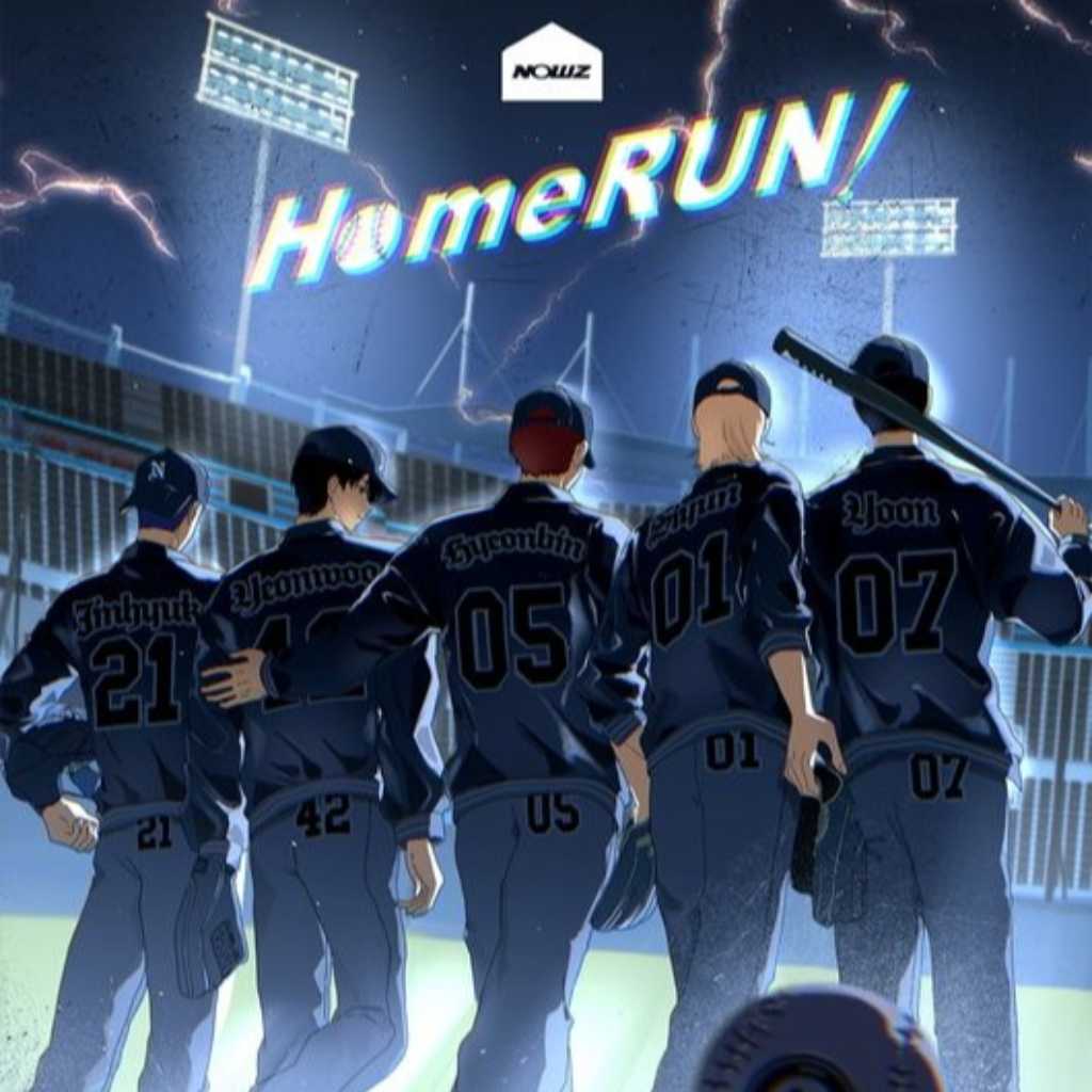 CUBE所属ボーイズグループNOWZ、野球漫画の主人公に！3rdシングル「Play Ball」イラストポスターを公開