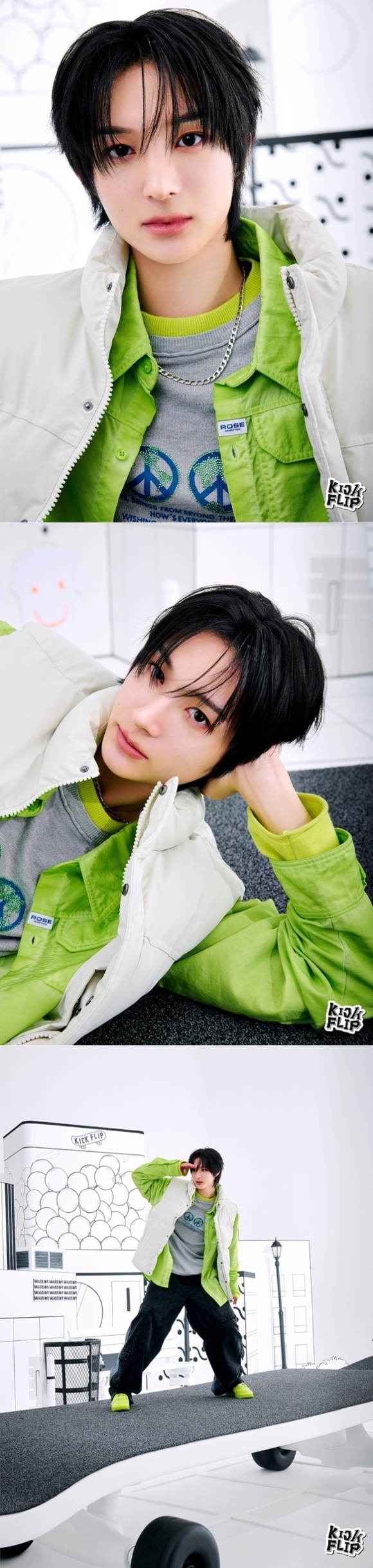JYPの新ボーイズグループKickFlip、収録曲「Umm Great」MVフォト