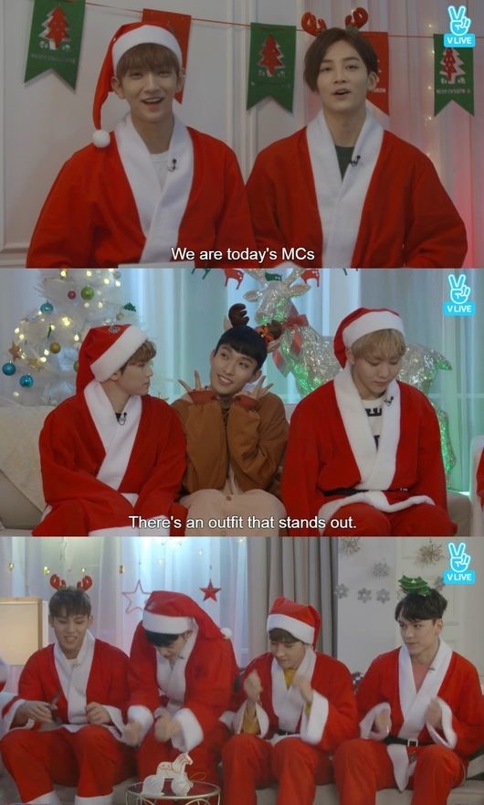 Seventeen サンタの格好でクリスマスイヴを満喫 5分でハート0万個突破 Kstyle