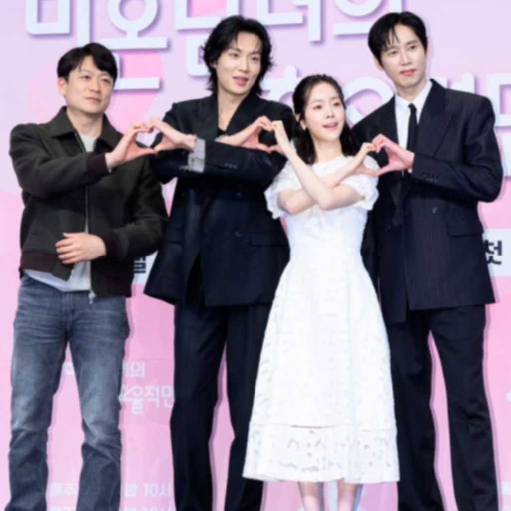 【PHOTO】ハン・ジミン＆パク・ソンフン＆イ・ギテクら、新ドラマ「未婚男女の効率的な出会い方」制作発表会に出席