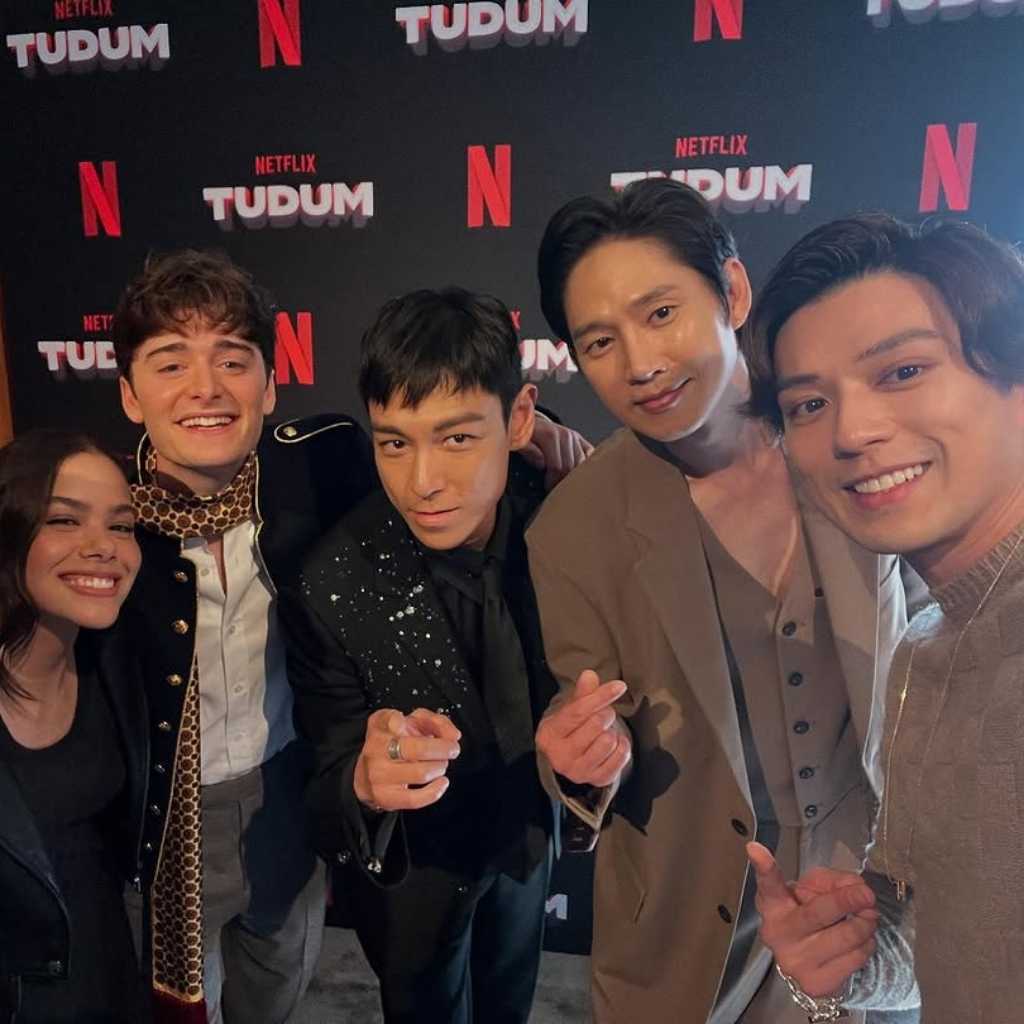 パク・ソンフン＆BIGBANG出身T.O.P、新田真剣佑と対面！Netflixイベントで記念ショット