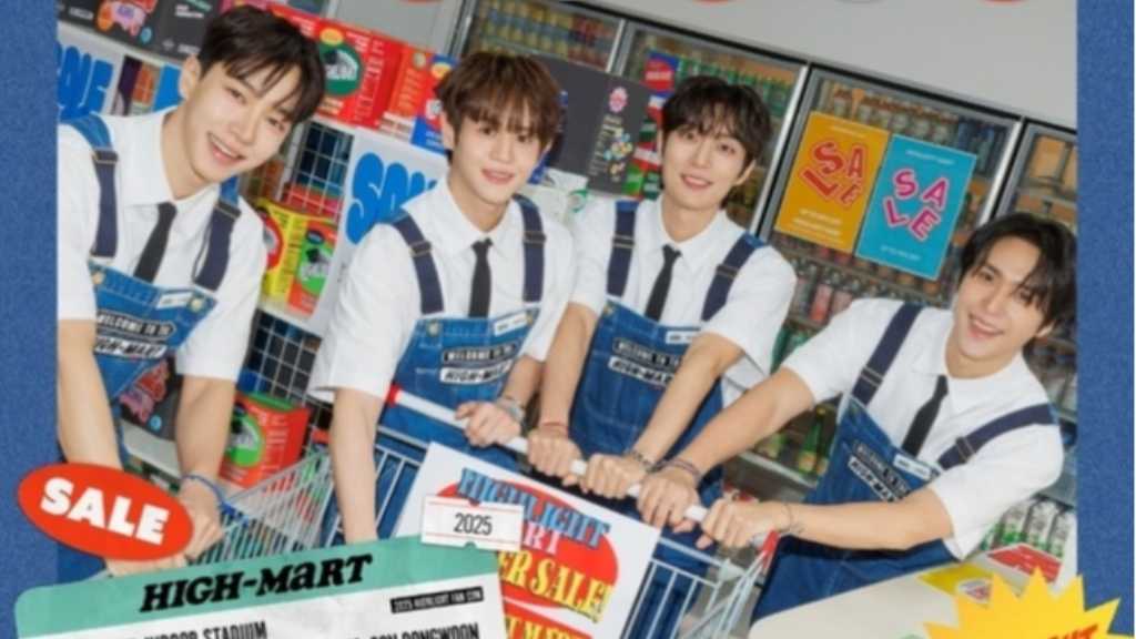 Highlight、韓国で3月にファンコンサートを開催！スーパーの店員に変身したポスターを公開