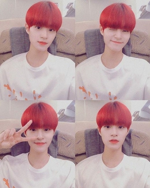 AB6IX イ・デフィ、魅力的なレッドヘアーに変身！色白な肌＆清純な